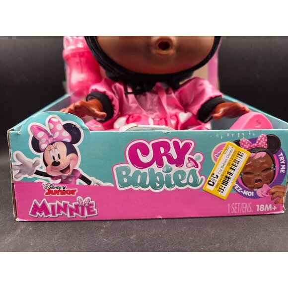 Disney Minnie Mouse Cry Babies Interactive Doll Pink Polka Dot Outfit - Picture 2 of 10
